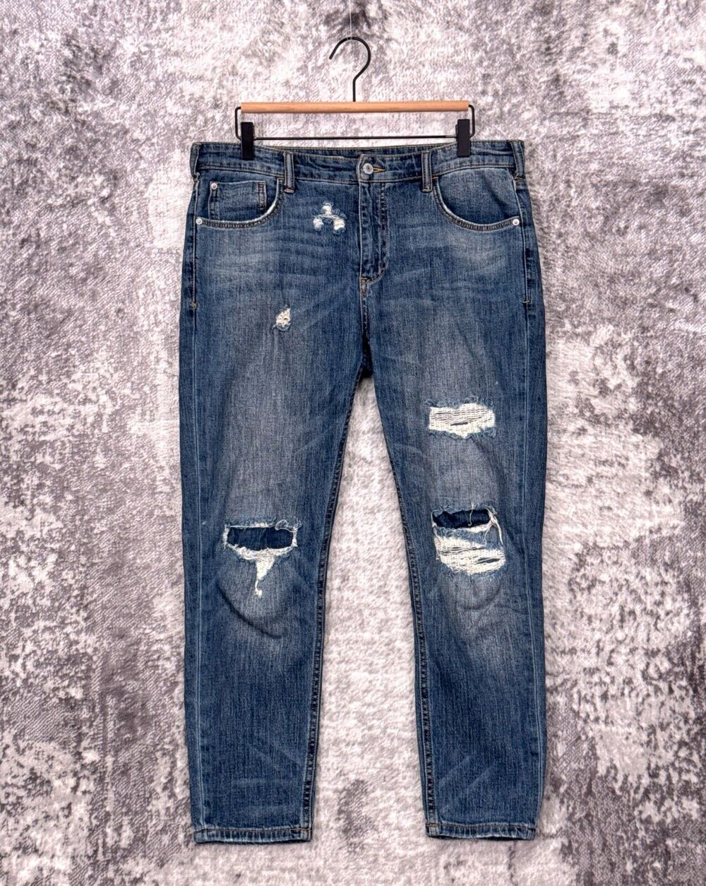 Anthropologie Jeans 28 Womens Pilcro The Heritage Boyfriend Distress Patched